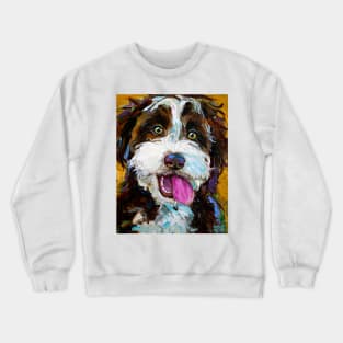 Happy Autumn Aussiedoodle Crewneck Sweatshirt